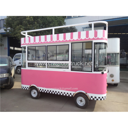 Electric mobile snack food cart